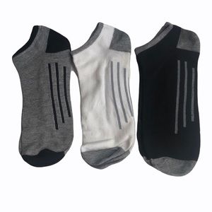Athletic Sport Ankle Black,Gray and White No show Socks three stripes on bottom